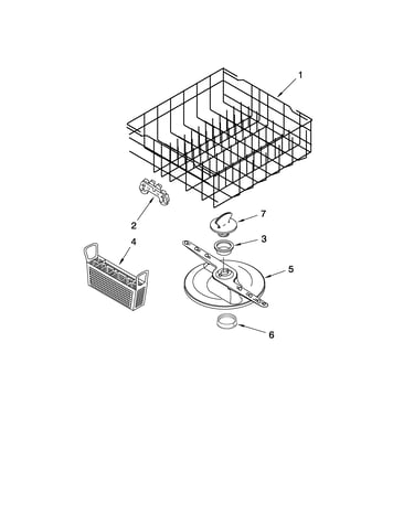 Lower dishrack parts
