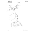 Ikea IUD9500WX0 door and panel parts diagram