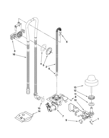 Fill drain and overfill parts