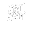 Ikea IUD9500WX0 tub and frame parts diagram