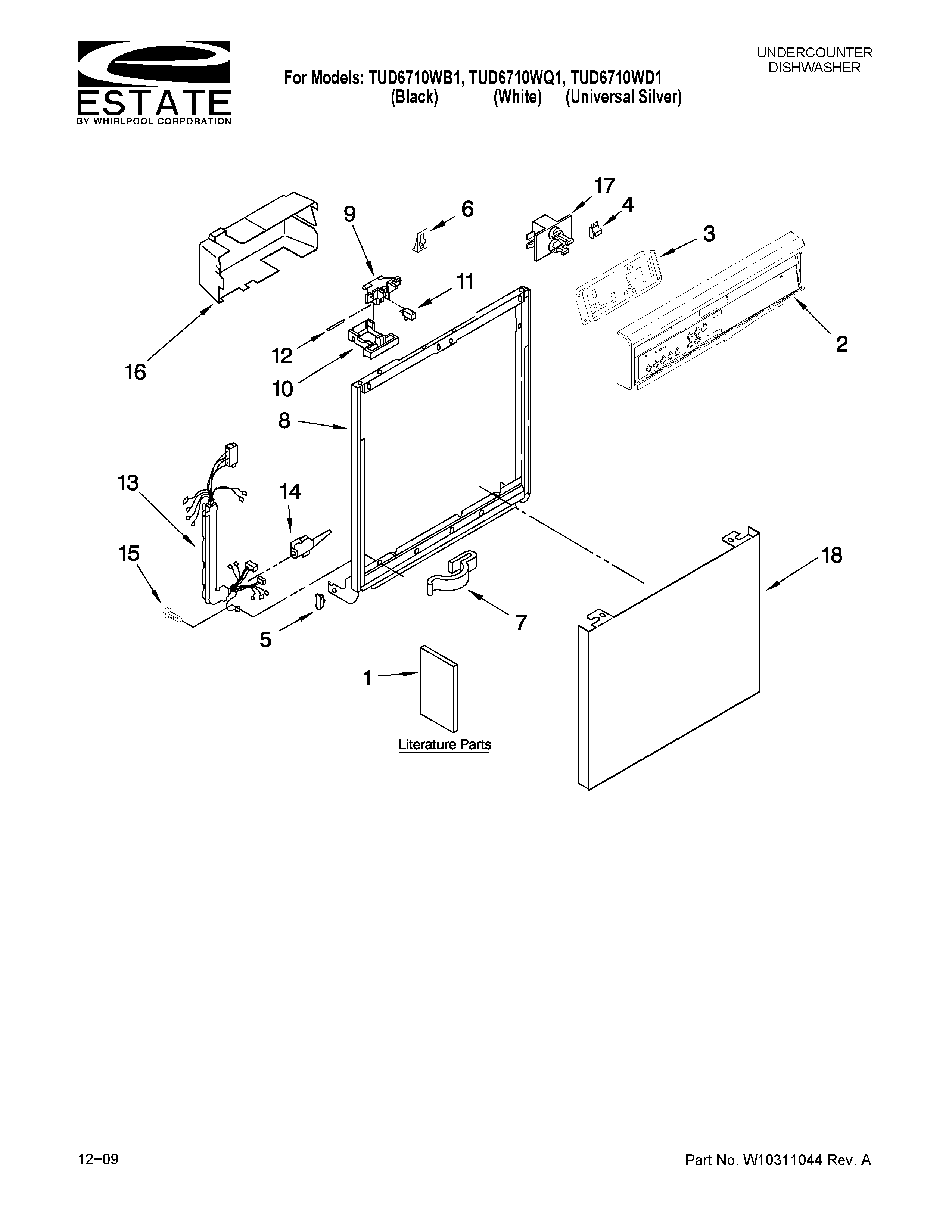 FRAME AND CONSOLE PARTS