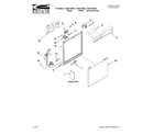 Estate TUD6710WB1 frame and console parts diagram