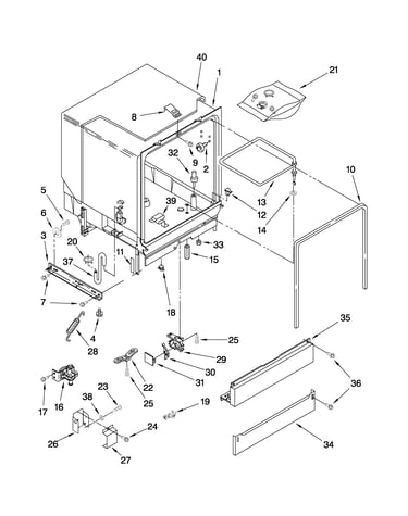 Tub assembly parts