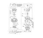 Estate TUD6710WQ1 pump and motor parts diagram