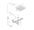 Estate TUD6710WB1 upper dishrack and water feed parts diagram