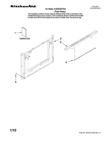 Front panel parts