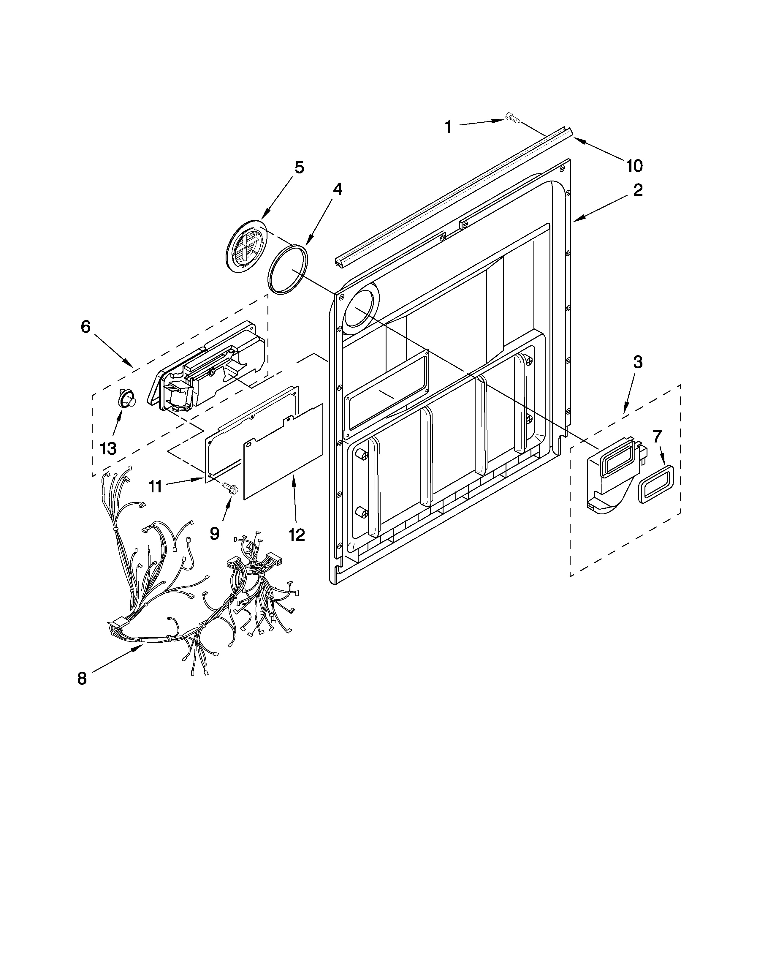 Door and latch parts