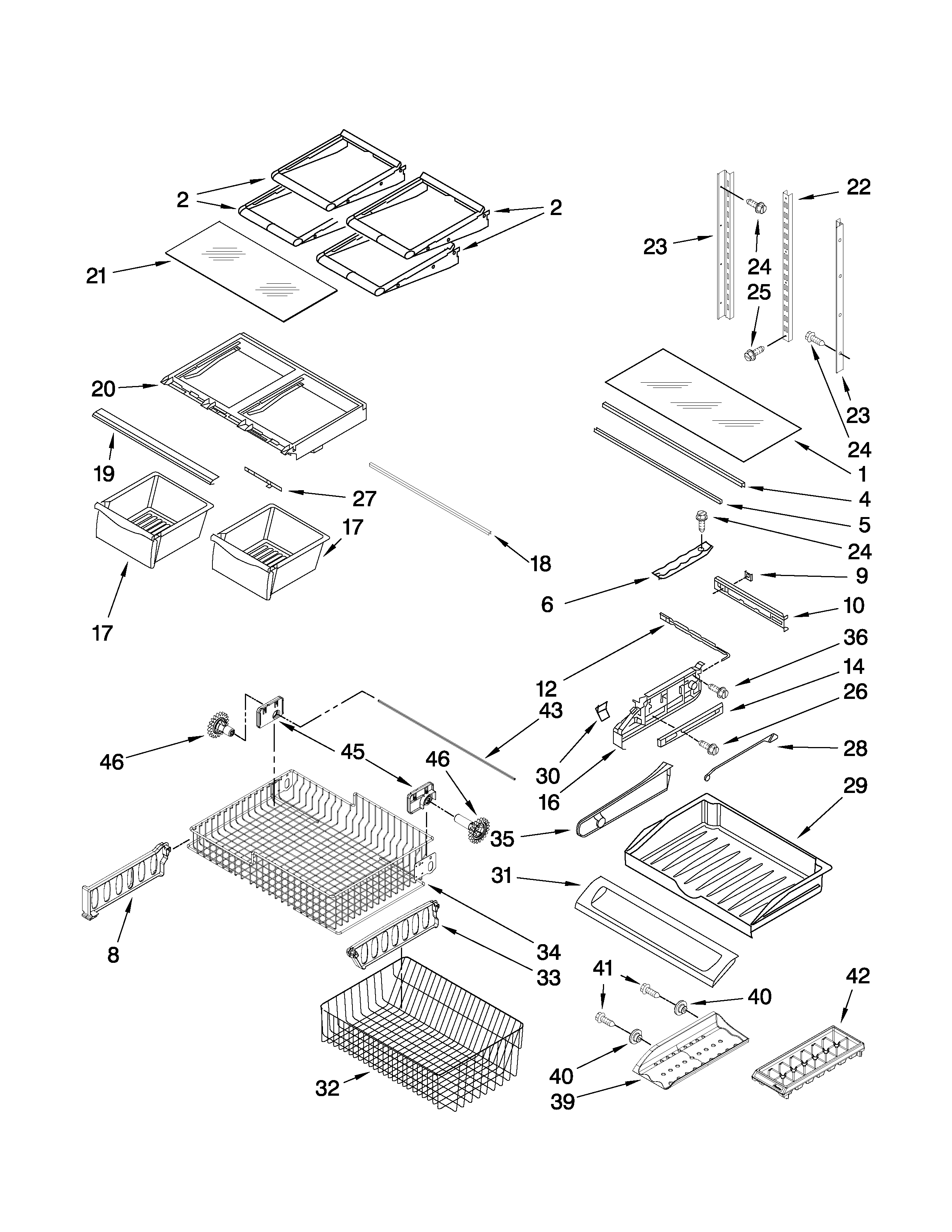 Shelf parts
