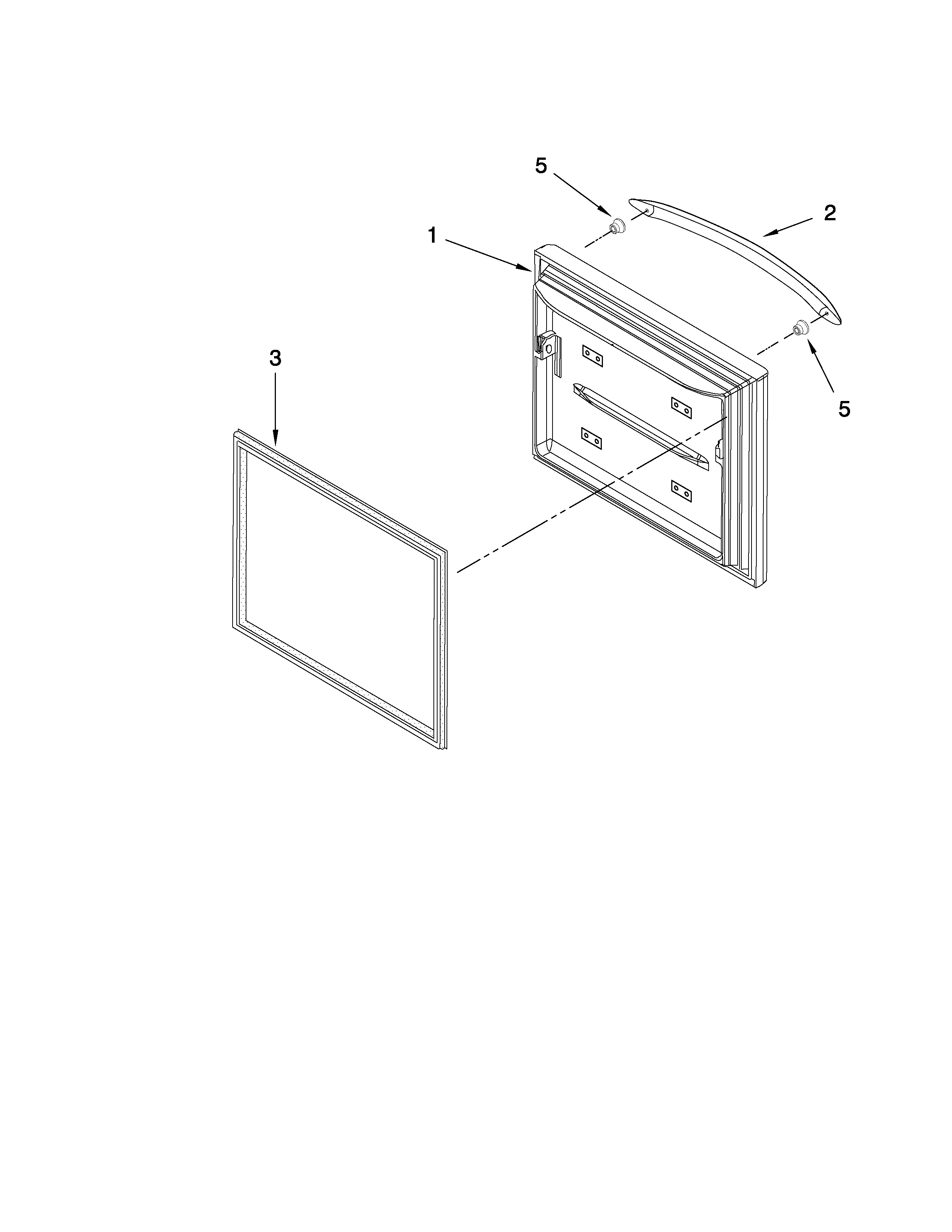 Freezer door parts
