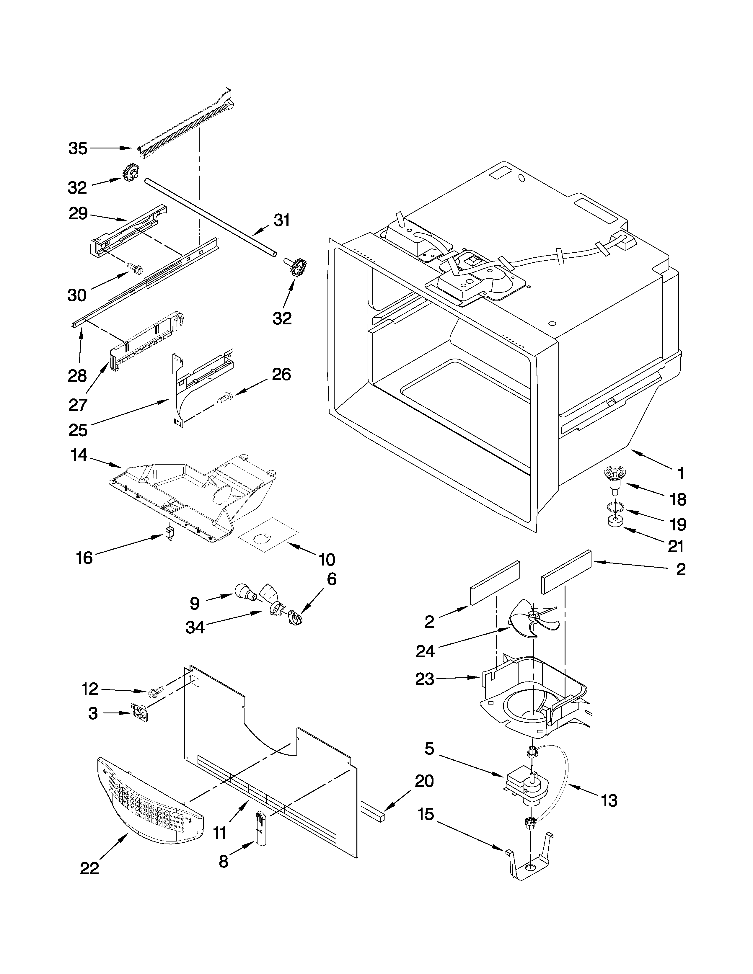 FREEZER LINER PARTS