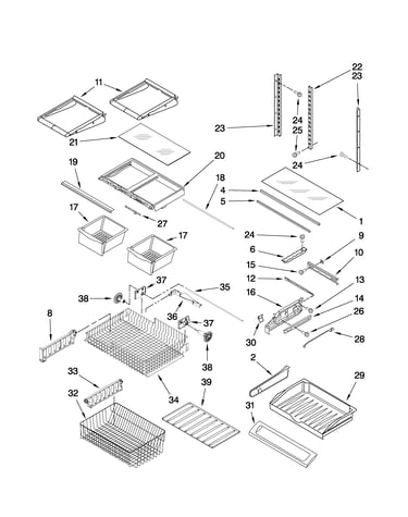 Shelf parts