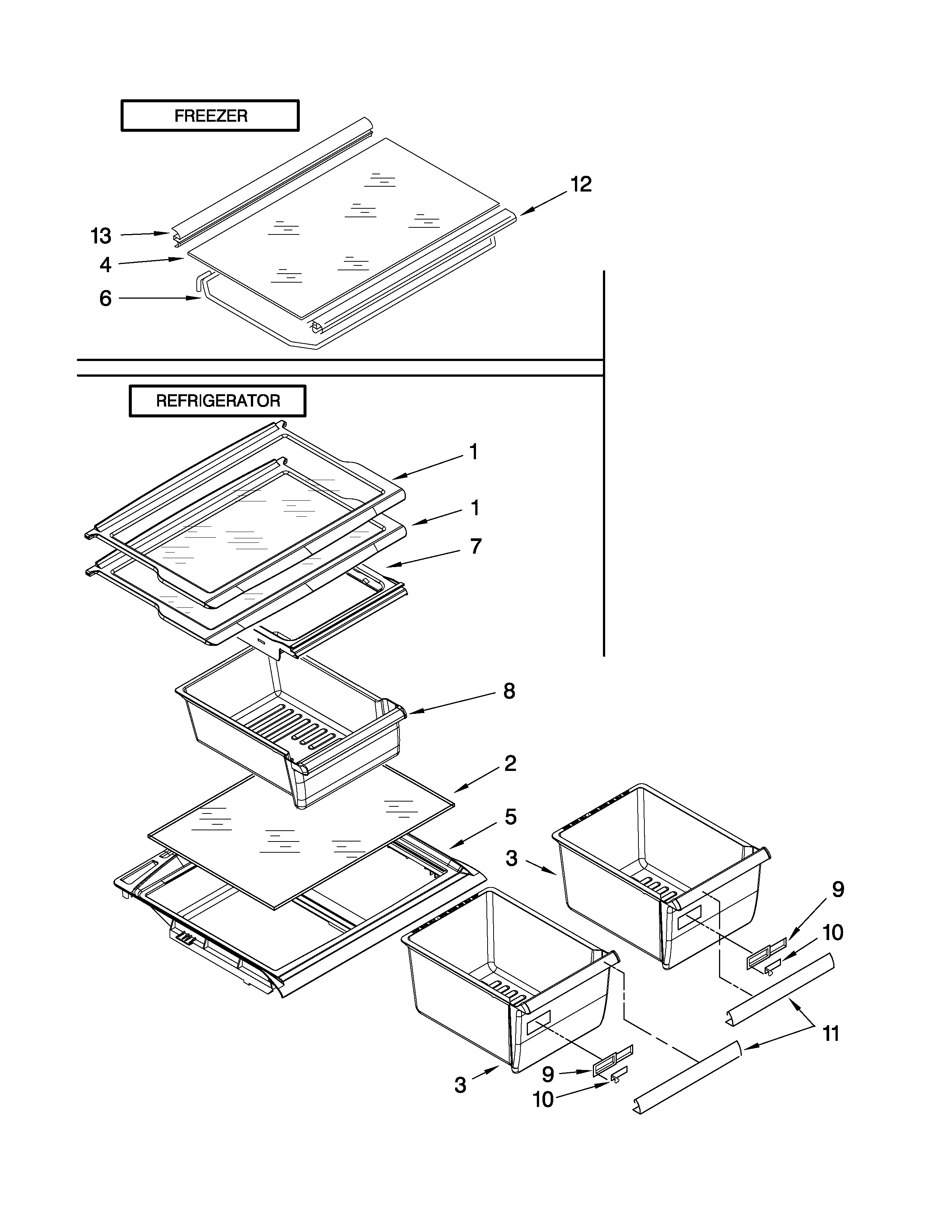 Shelf parts