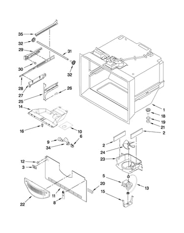 Freezer liner parts
