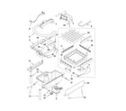 KitchenAid KUIC15NRTS3 evaporator, ice cutter grid and water parts diagram