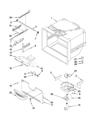 Freezer liner parts