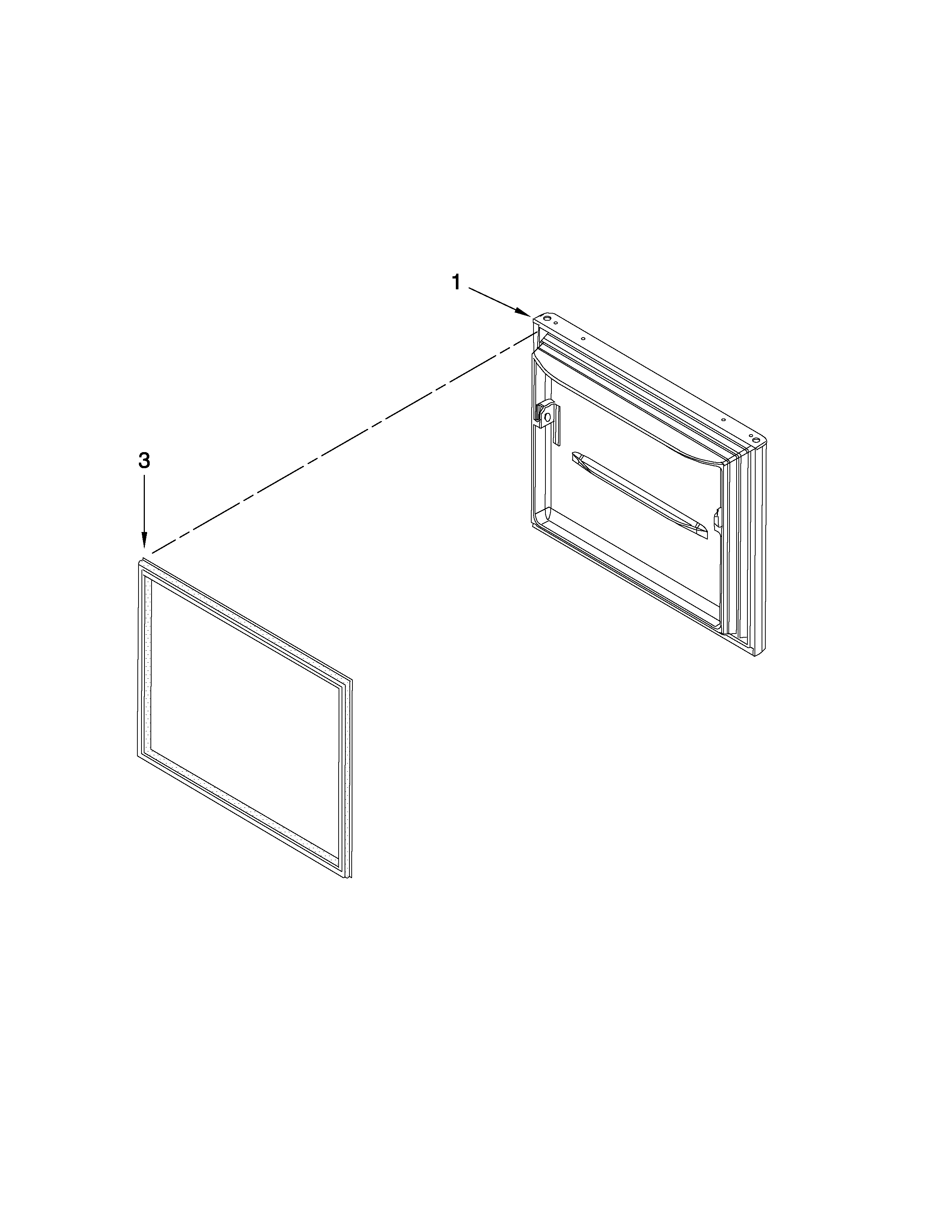 Freezer door parts