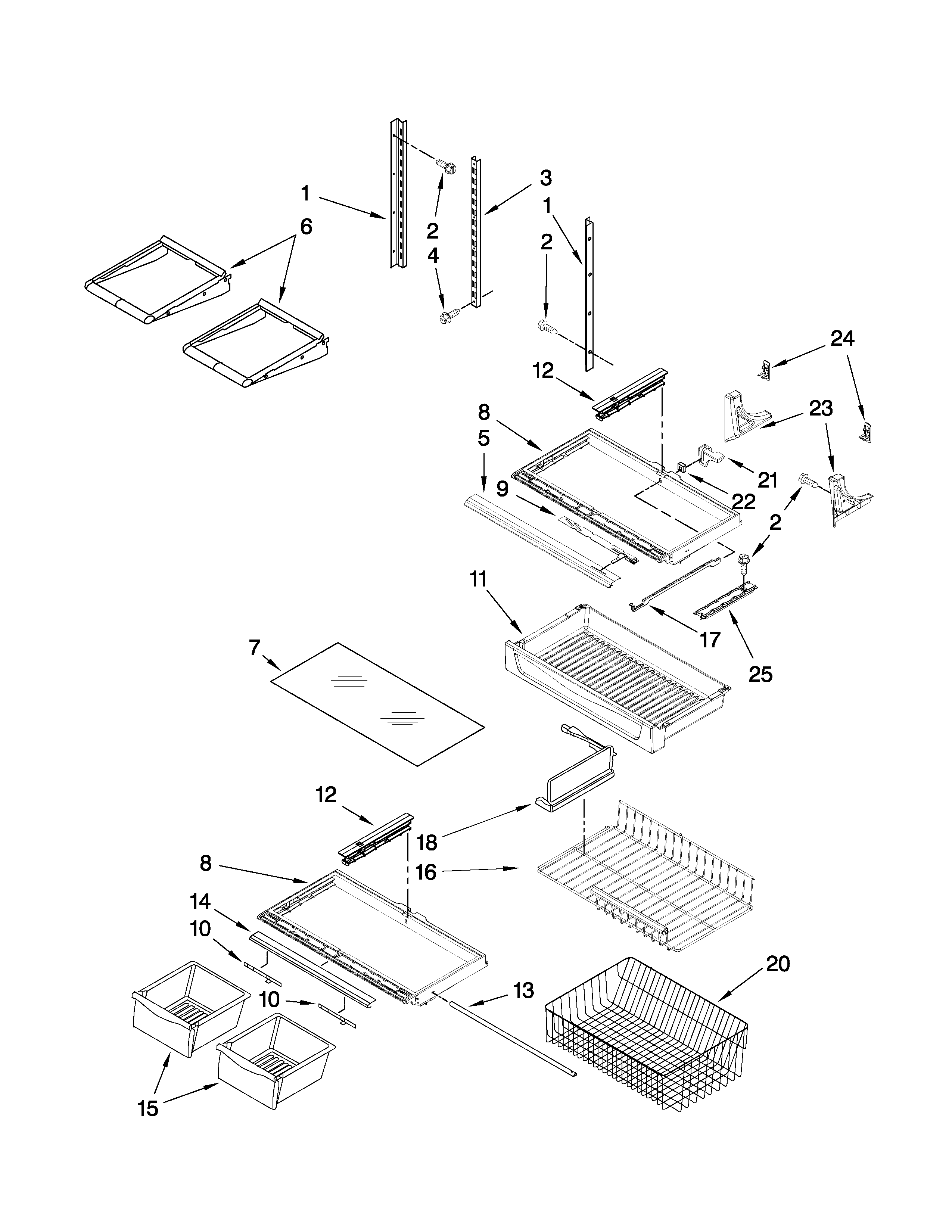 Shelf parts