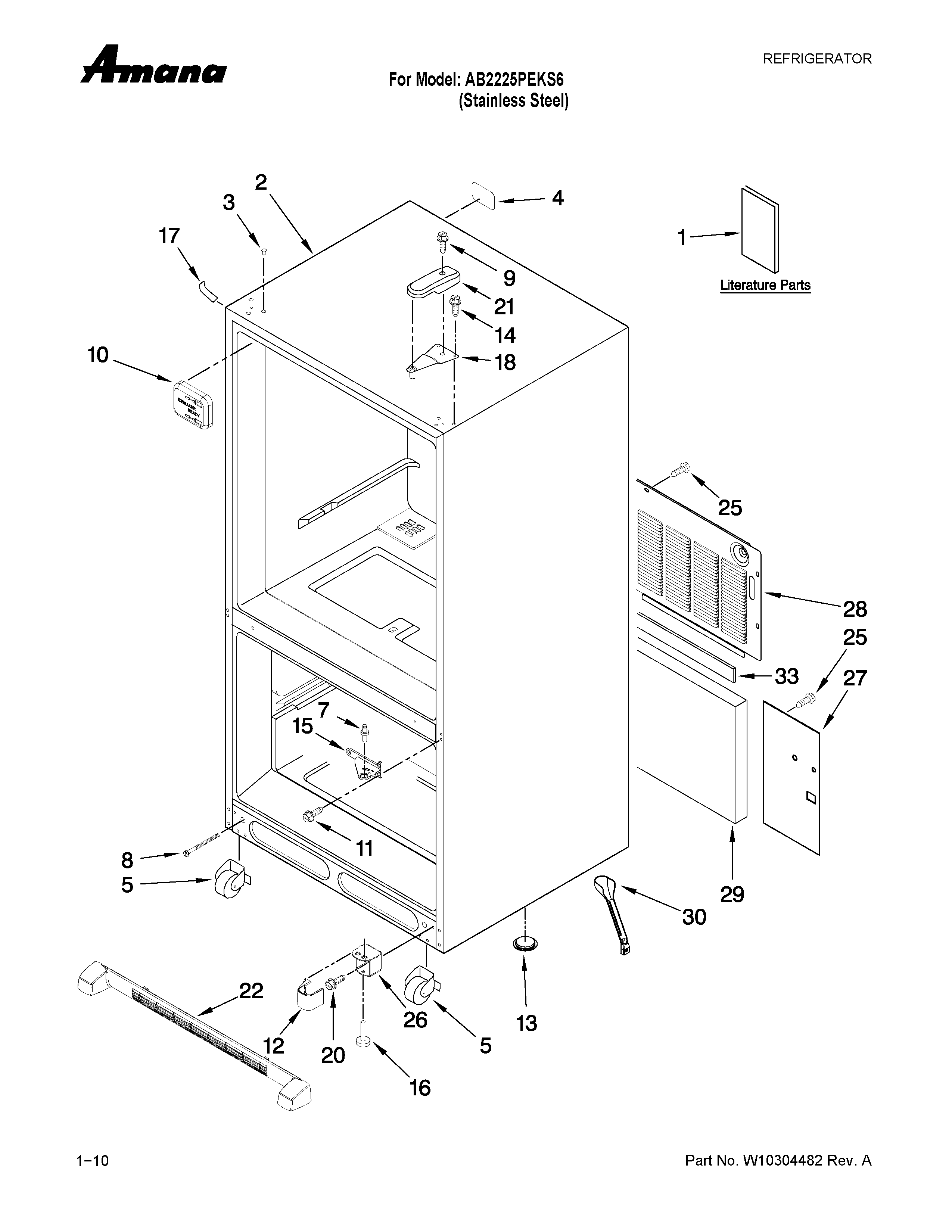 CABINET PARTS