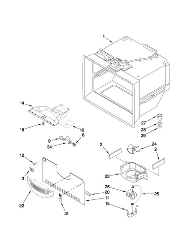 Freezer liner parts