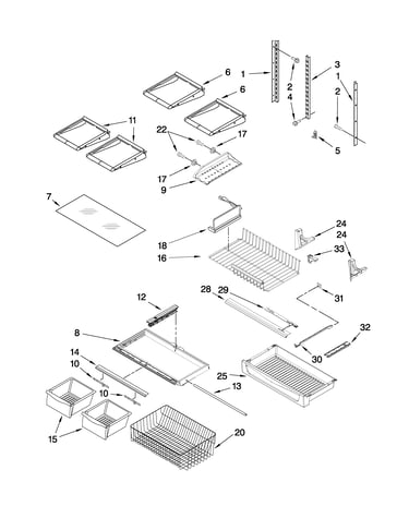 Shelf parts