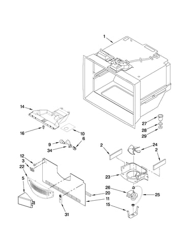 Freezer liner parts