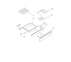 Maytag MES5775BAN20 drawer and rack parts diagram