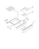 Drawer and rack parts