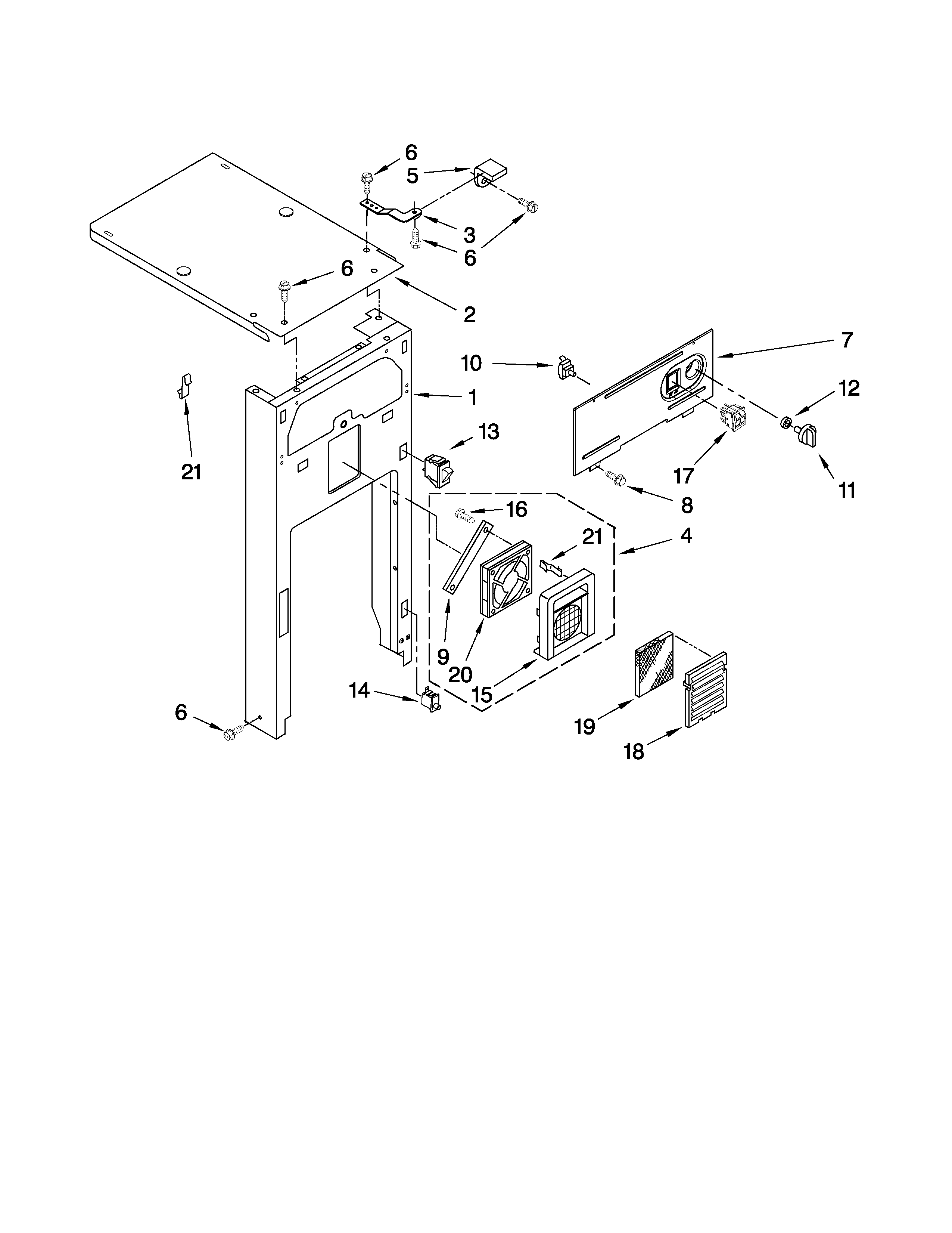 Panel and control parts