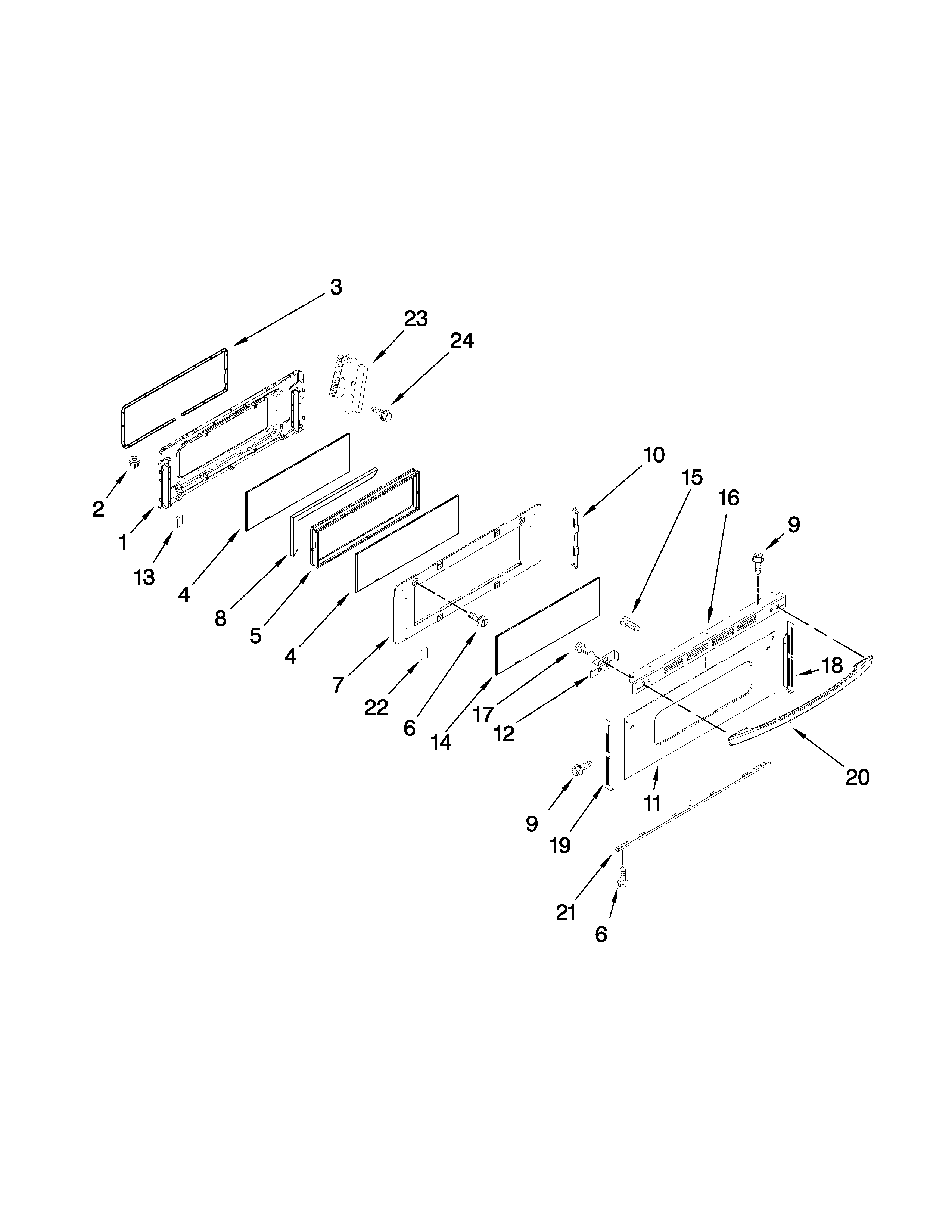 Upper door parts