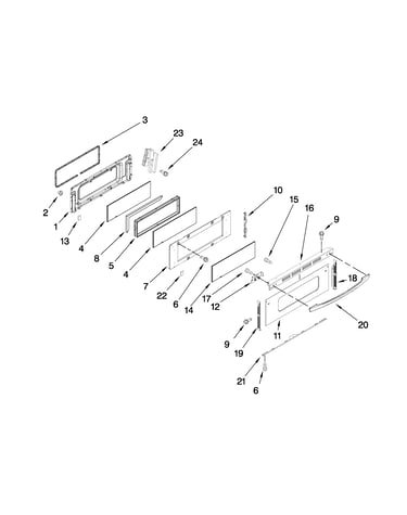 Upper door parts