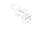 Whirlpool LER3622PQ2 top and console parts diagram