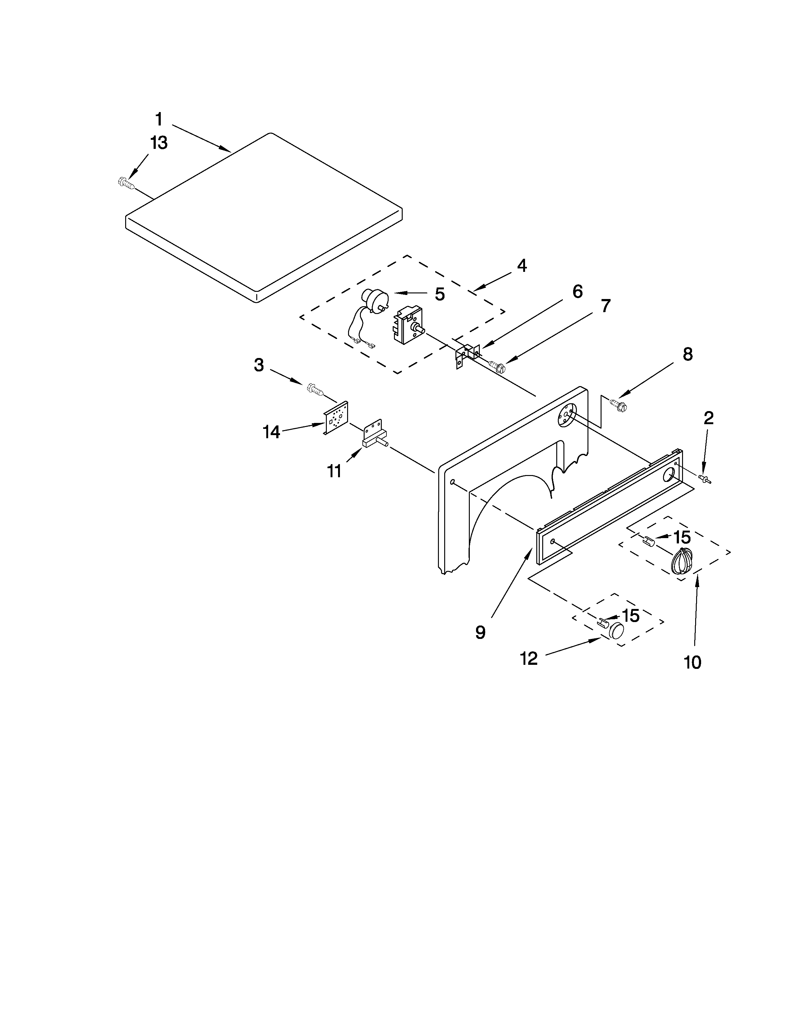 Top and console parts
