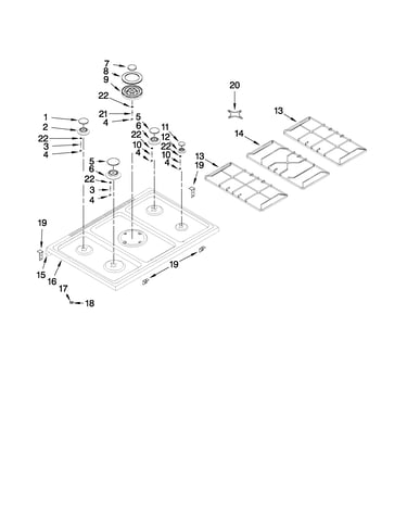 Cooktop parts