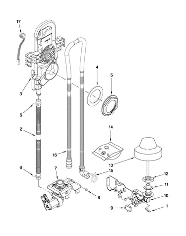Fill, drain and overfill parts