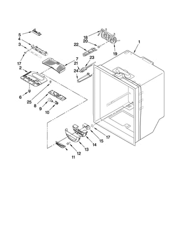 Refrigerator liner parts