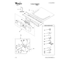 Whirlpool WGD9050XW0 top and console parts diagram