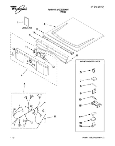 Top and console parts