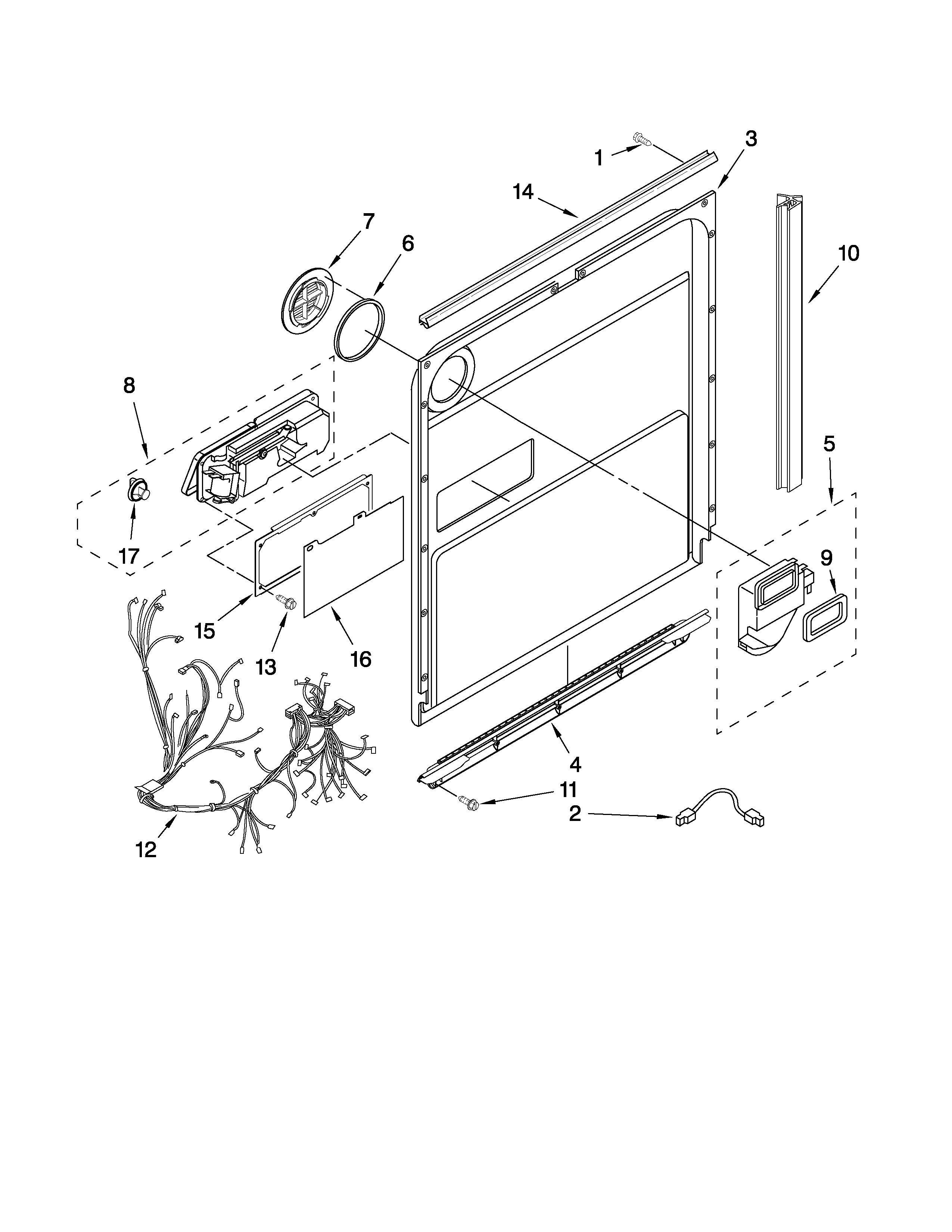 Door and latch parts