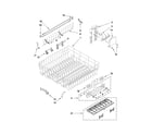 Whirlpool GU3600XTVQ2 upper rack and track parts diagram
