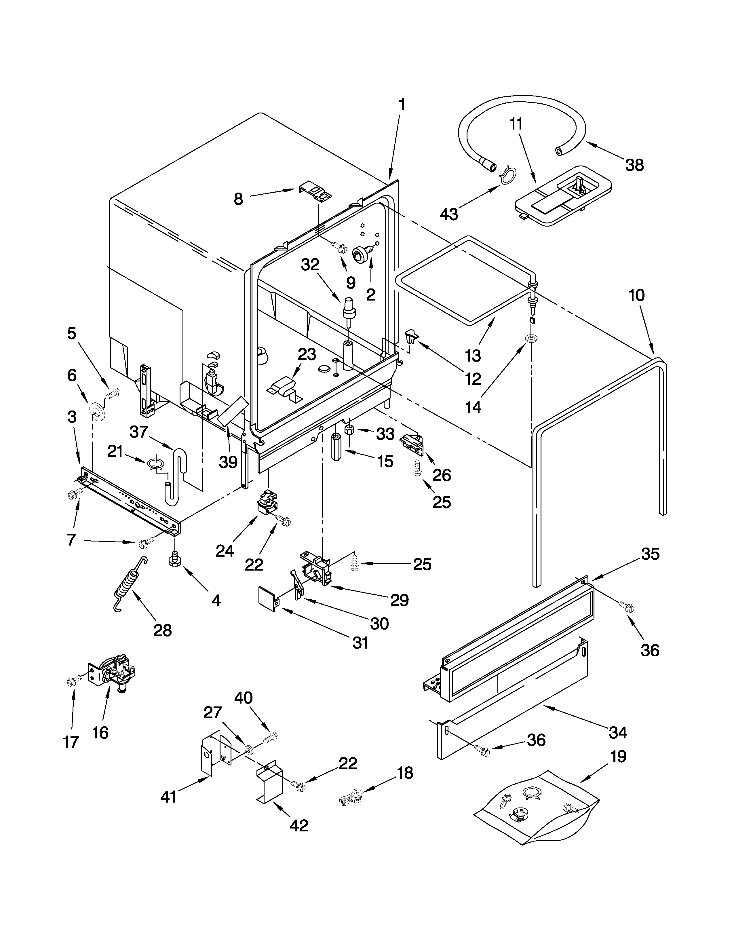 Tub assembly parts