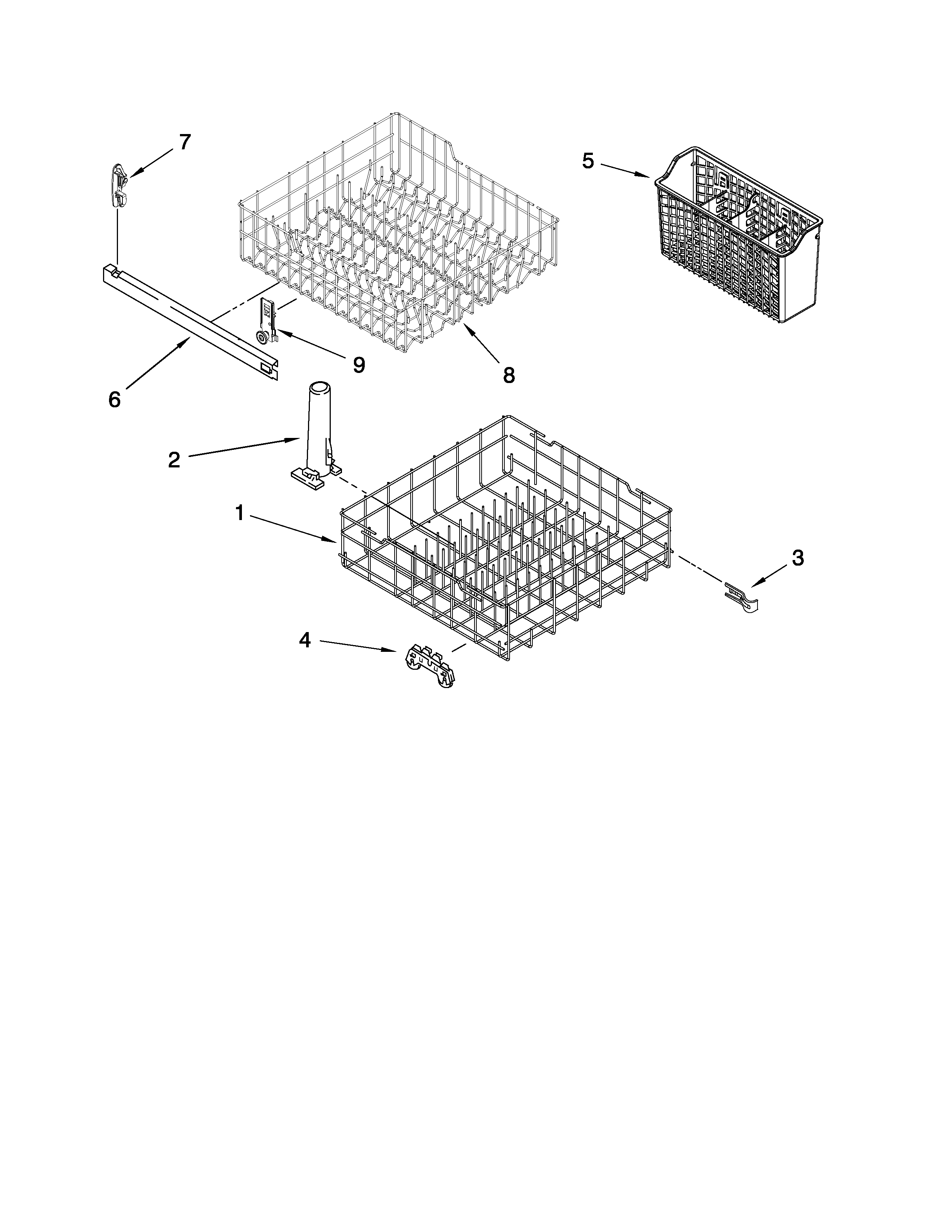 Dishrack parts