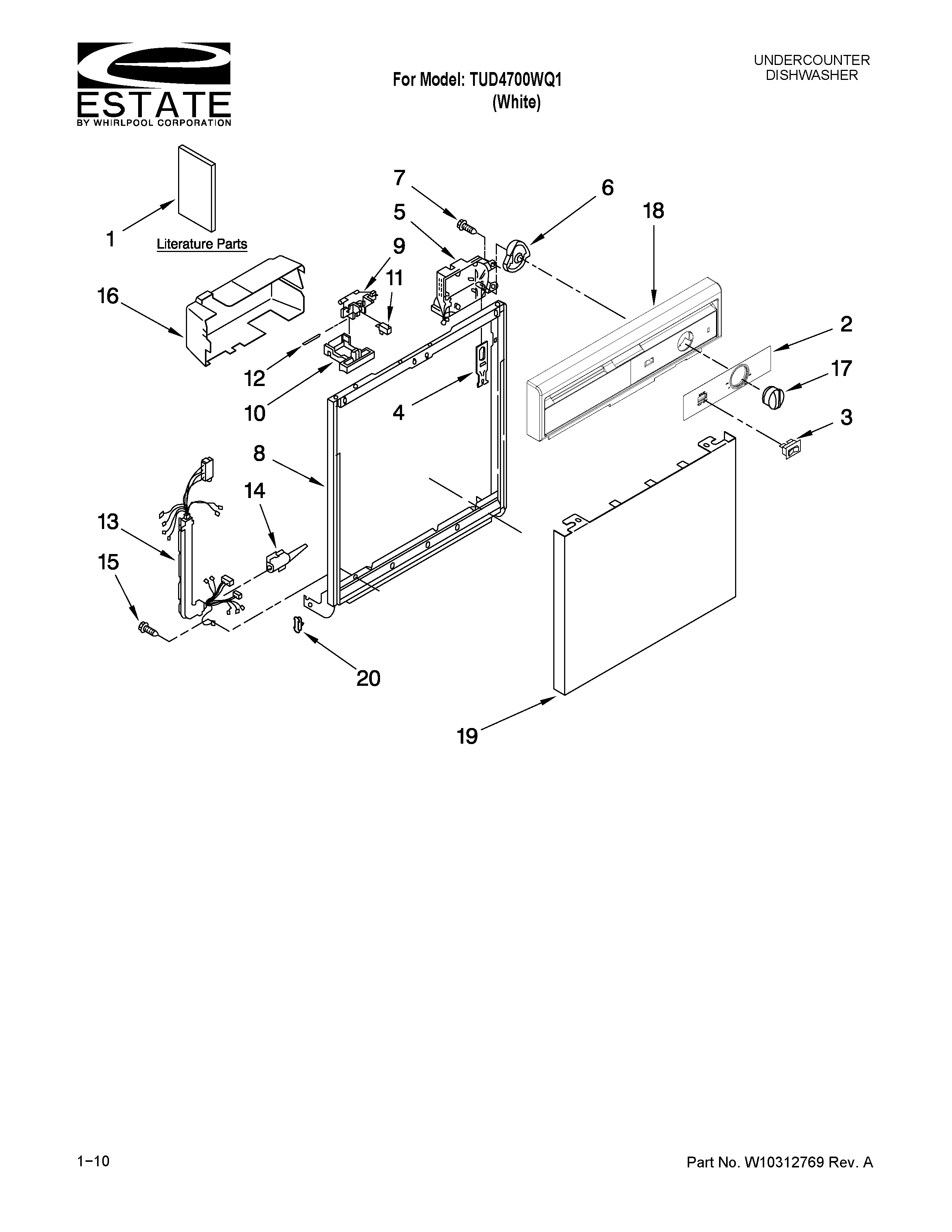 FRAME AND CONSOLE PARTS