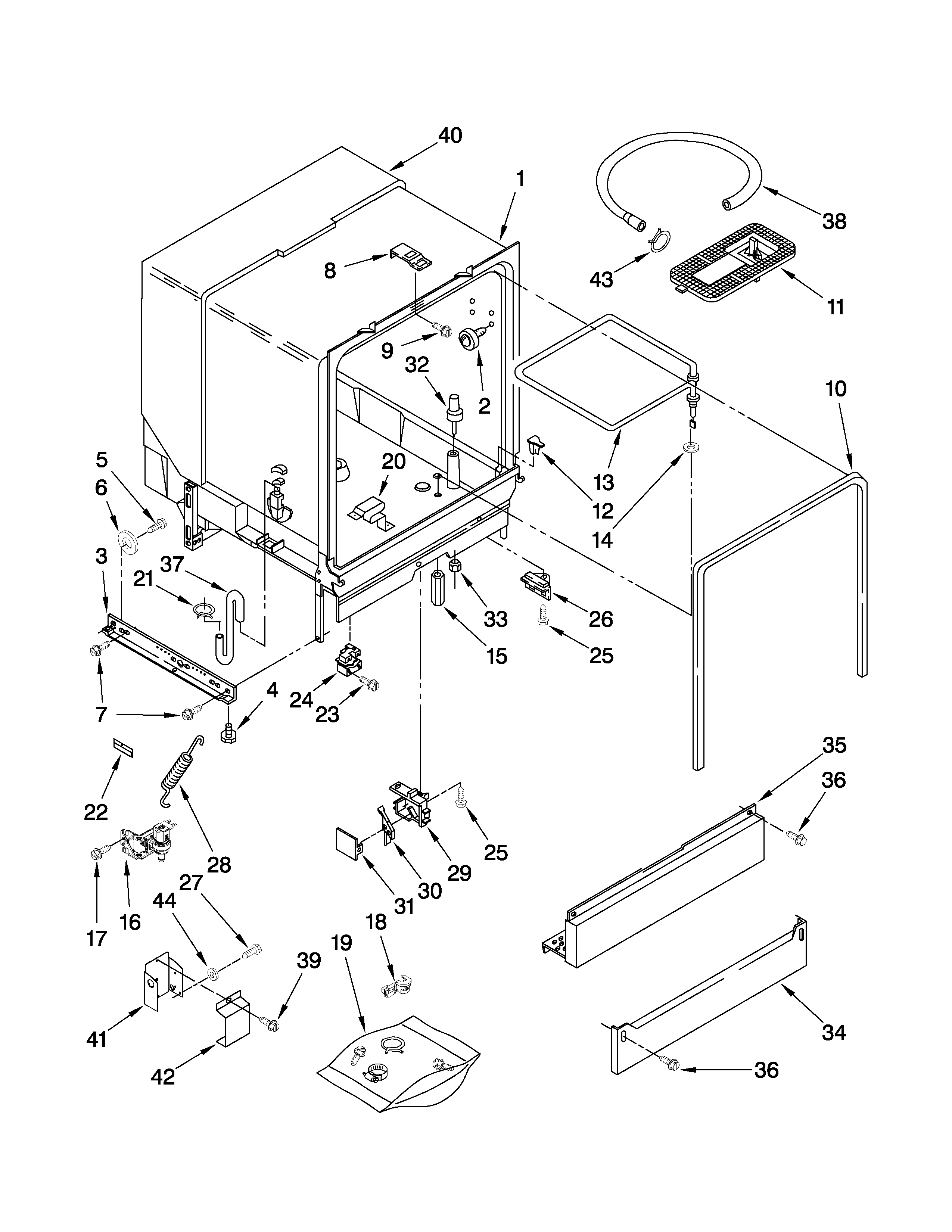 TUB ASSEMBLY PARTS