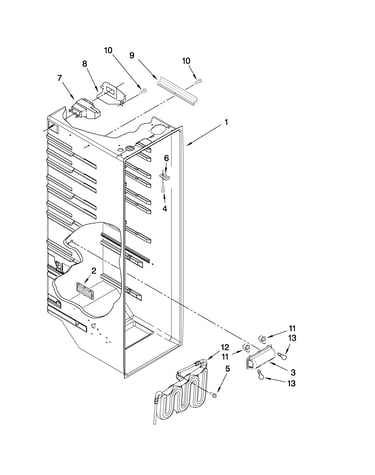 Refrigerator liner parts
