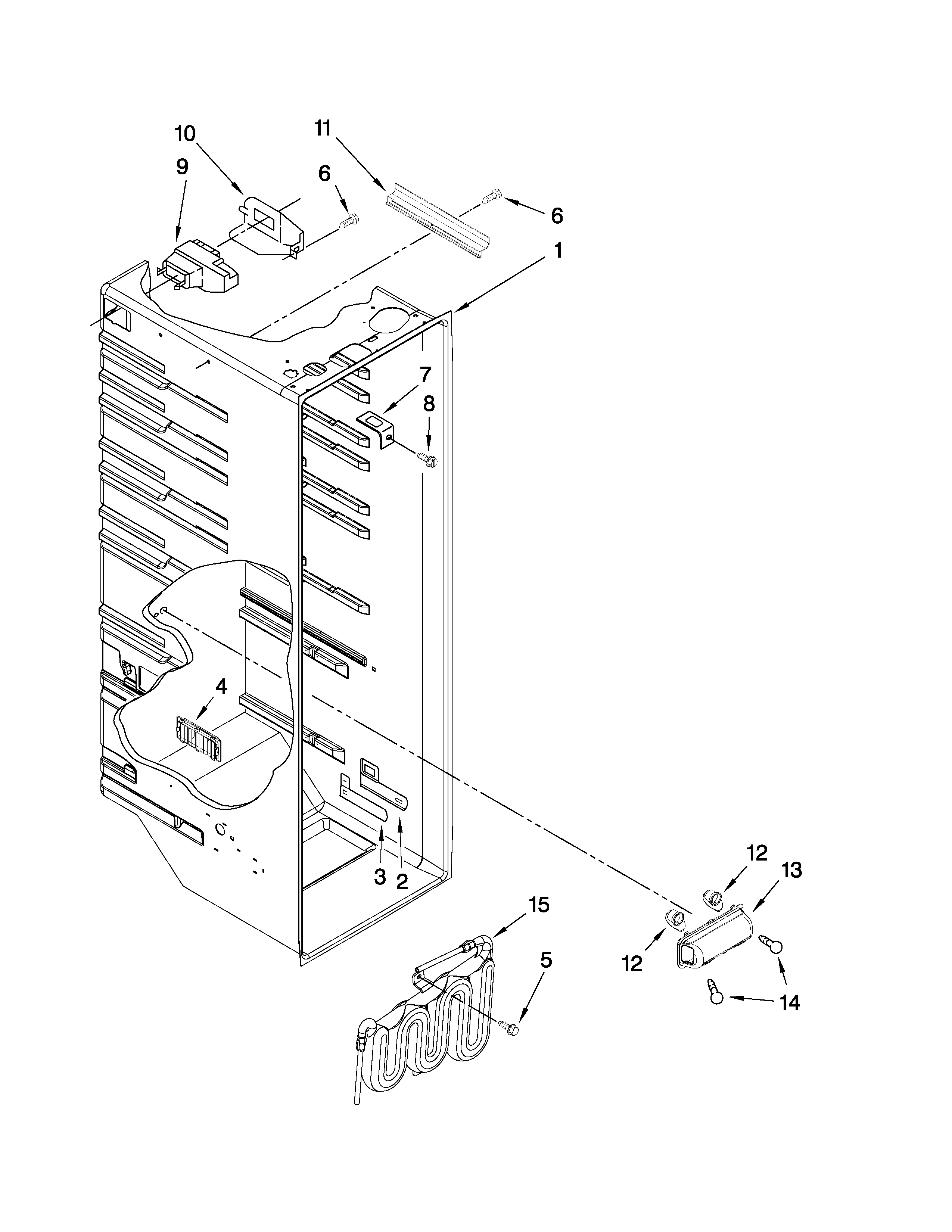 Refrigerator liner parts