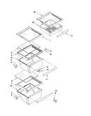 Refrigerator shelf parts