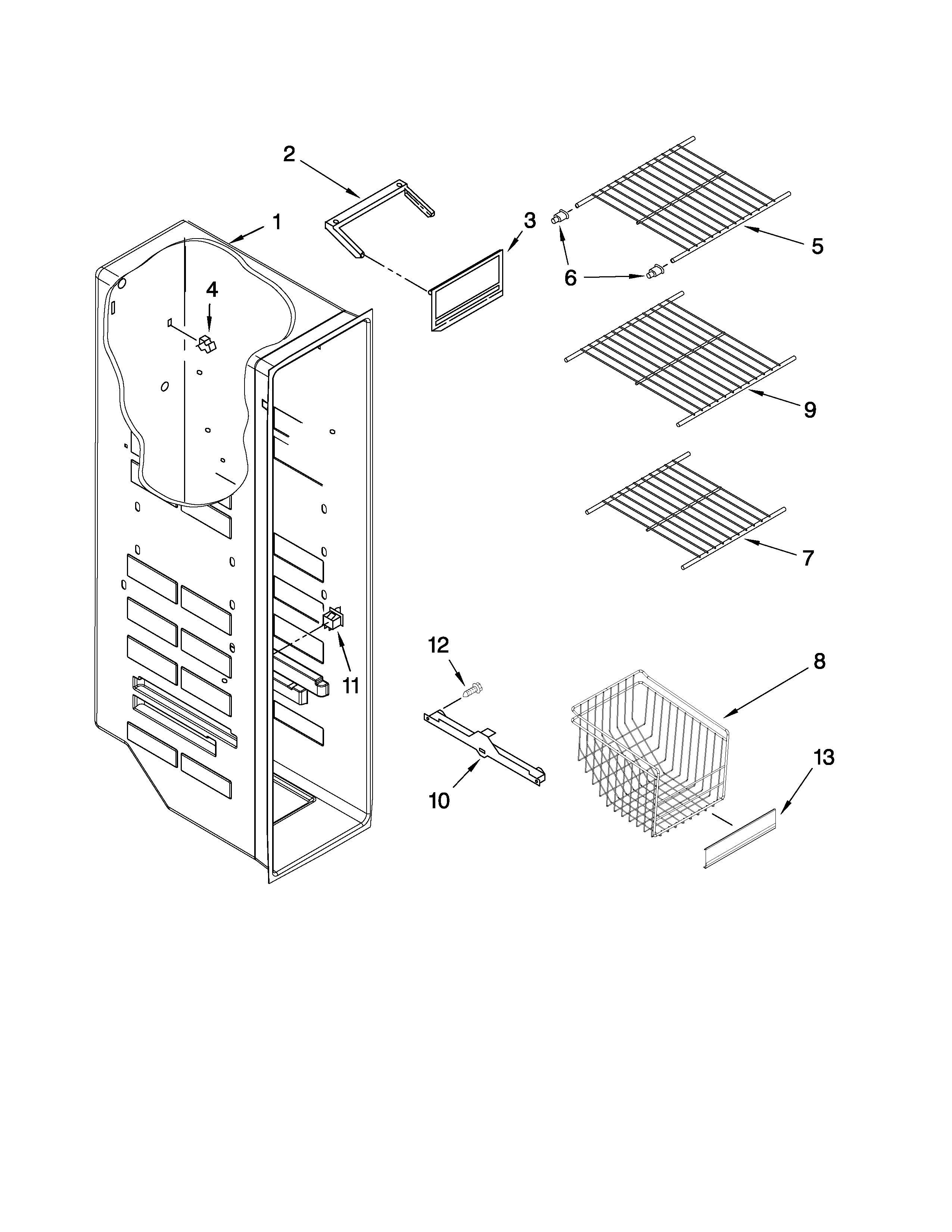 FREEZER LINER PARTS