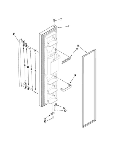 Freezer door parts