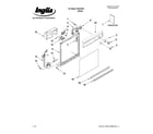 Inglis IWU22360 frame and console parts diagram