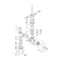 Inglis IWU22360 pump and spray arm parts diagram
